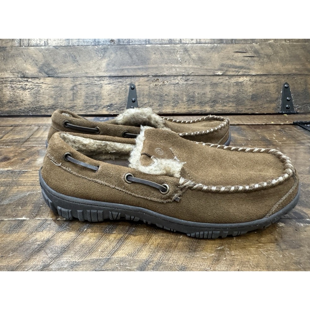 New CLARKS Men's HUDSON BAY II Slip-On Moccasin Shoes, TAUPE, 8M‎